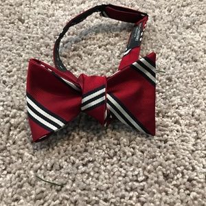 Brooks Brothers Bow Tie - Red,White,Black stripes